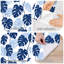 Papier peint adhésif auto-adhésif moderne pour la chambre à coucher Peel and Stick L 100 po x l 144 po - avec imprimé marine Monstera