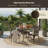 Cynthy 4 - Person 41" Cast Aluminum Patio Furniture Outdoor Dining Set