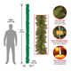 The Holiday Aisle® 9ft. North Valley Spruce Garland with Dual Color LED Lights