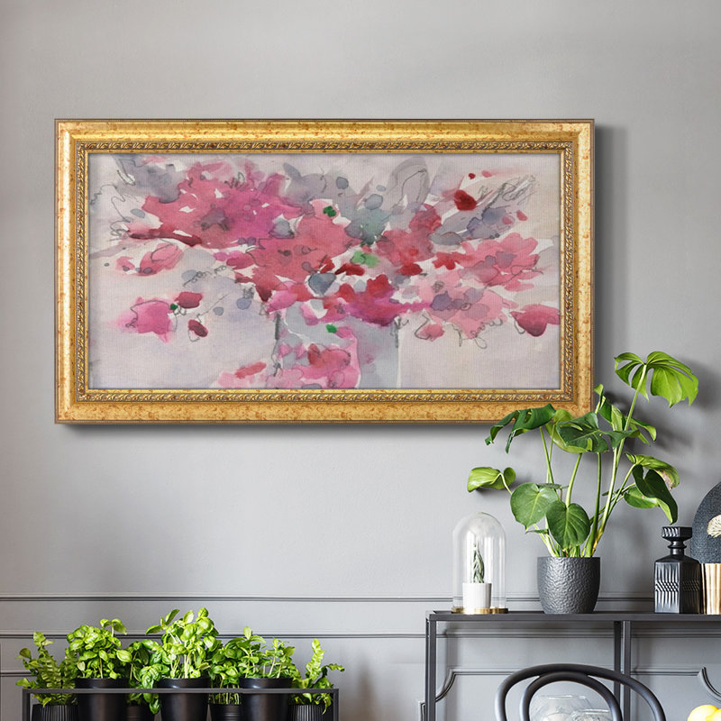 Floral Setting II " Floral Setting II " Color Photography Print, 25" H x 45" W x 2.5" D