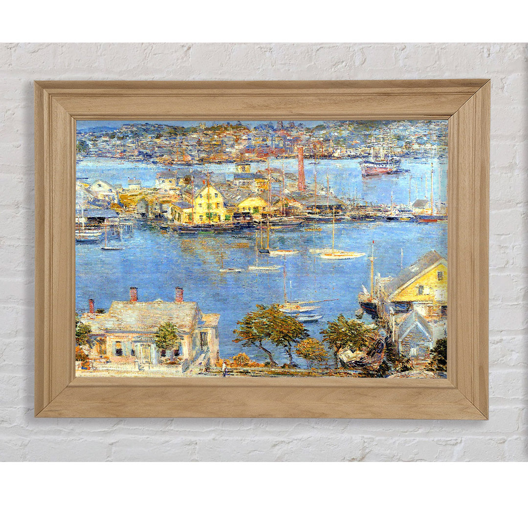 Hassam The Port Of Gloucester 1 - Einzelner Bilderrahmen Kunstdrucke