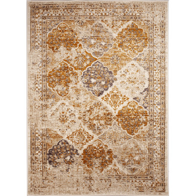 Tapis oriental brun clair