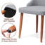 Chaises de salle à manger rembourrées avec cadre en bois-1174305574