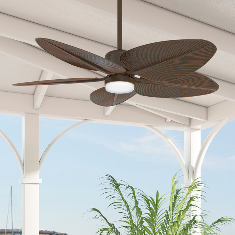 Ventilateur de plafond 52 po Casablanca avec ensemble d'éclairage à DEL et contrôle mural et télécommande portative Casablanca