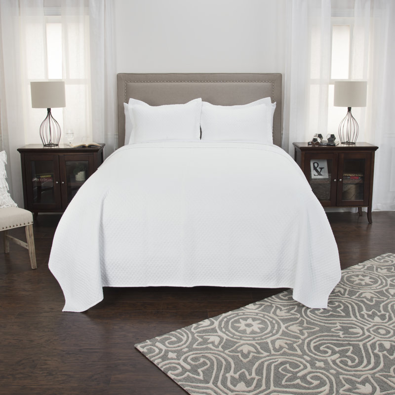 Aden Cotton Quilt, Queen, Pink