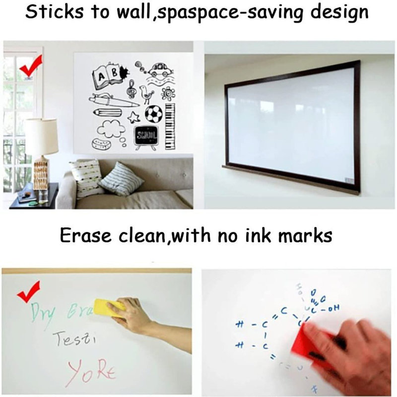 Wall Vinyl Large - 6' - 8' Whiteboard