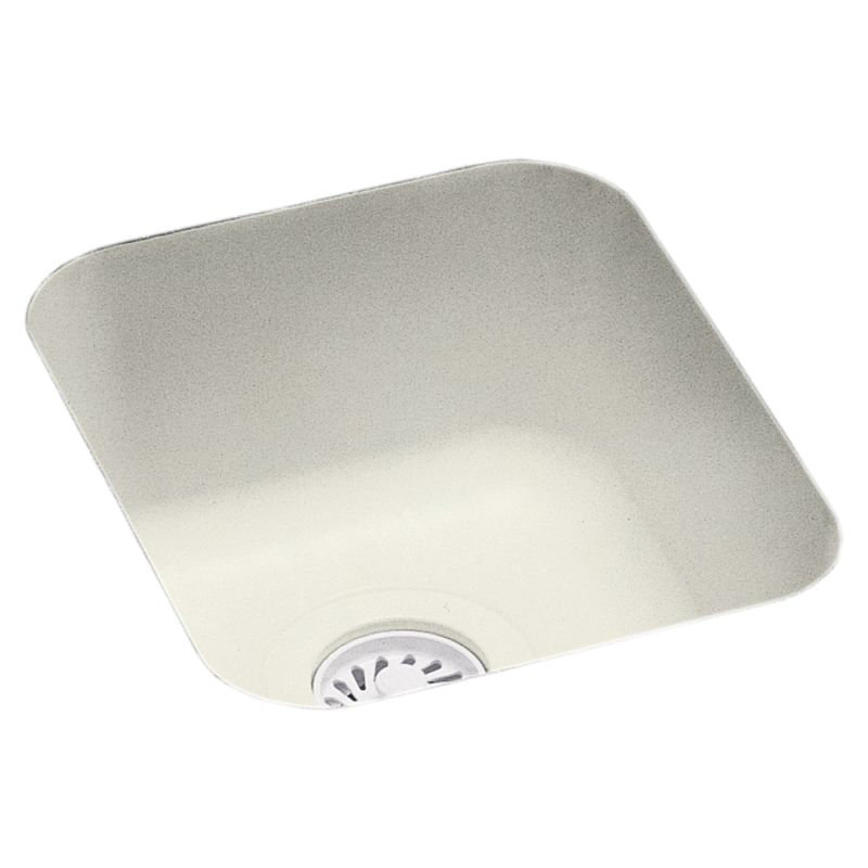 Single Bowl Solid Surface Kitchen Sink, Bisque