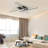 Hanke 33.46" 6-Speed  Reversible LED Dimmable Ceiling Fan With Light And Remote