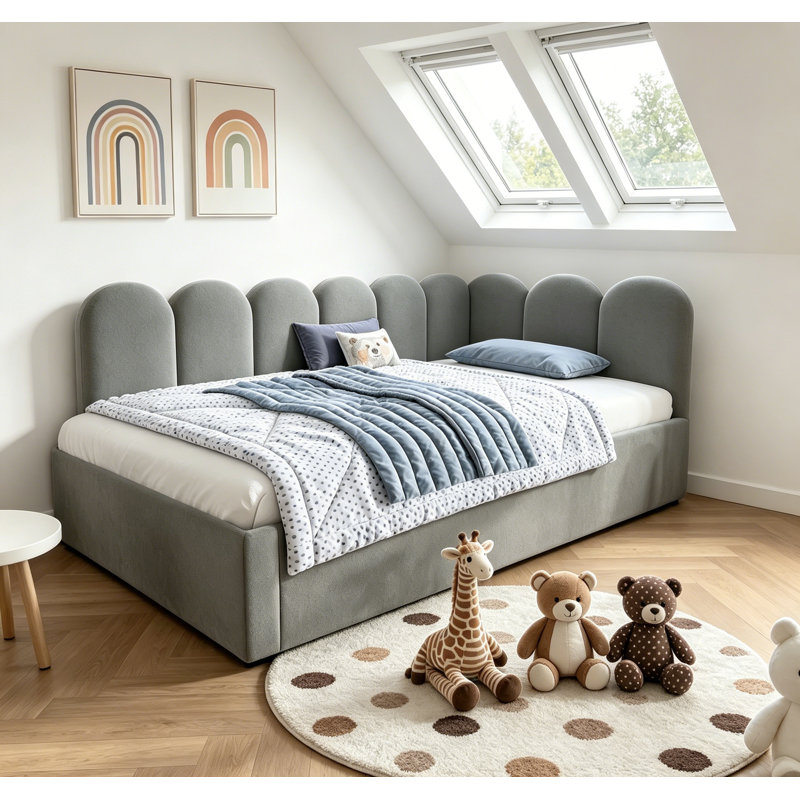 Upholstered Daybed, Grey