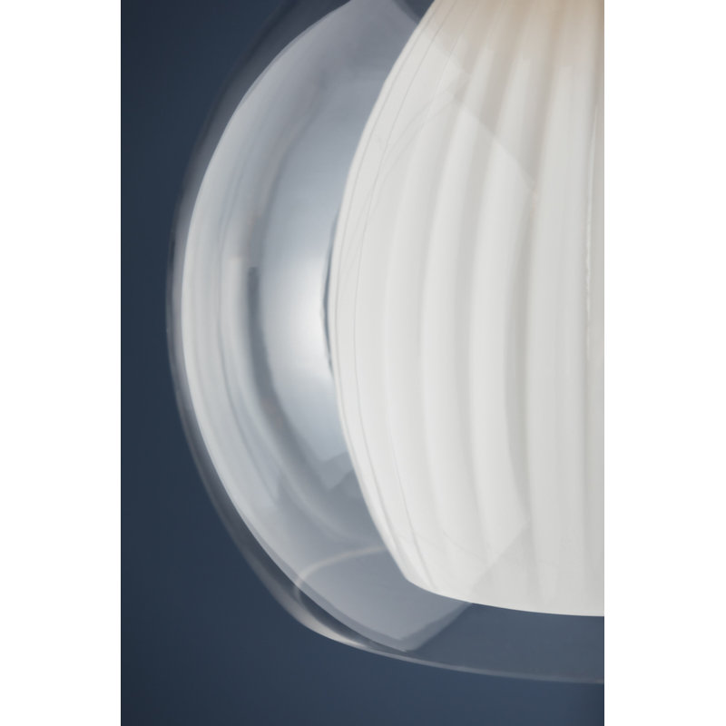 CLEMENTON PENDANT, 24" H x 17" W x 17" D, Brass