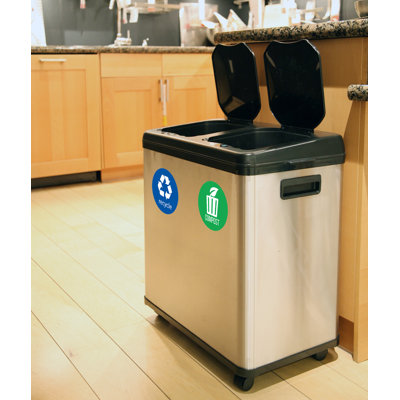 Trash Stickers Premium Vinyl Decals for Trash Can