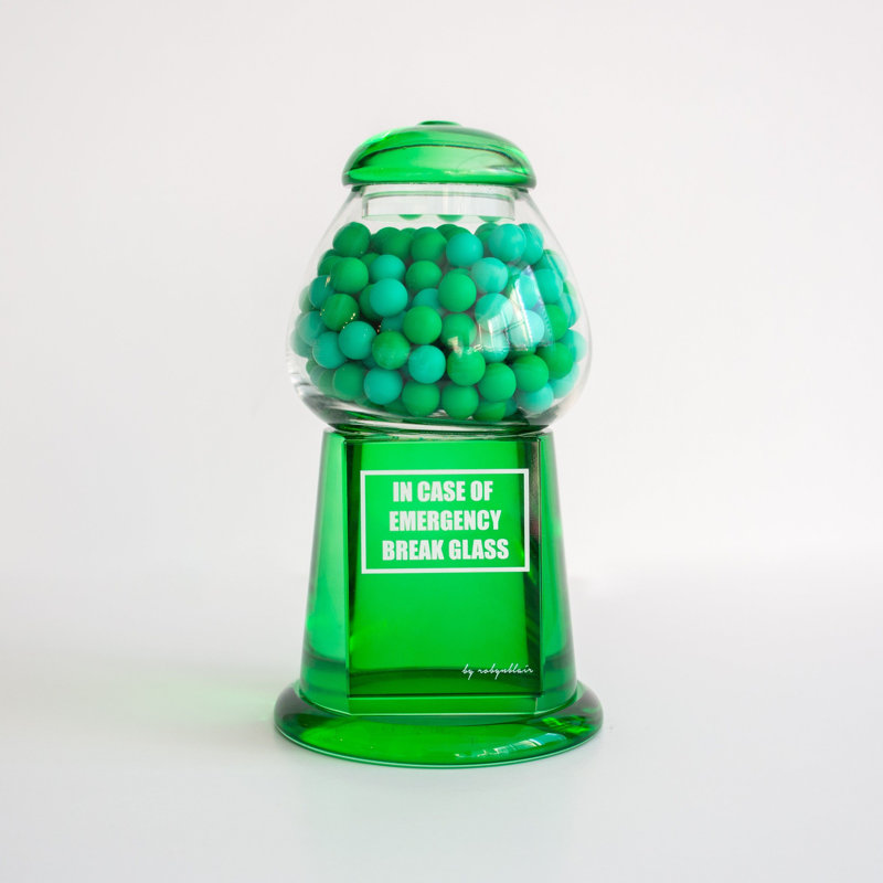Licorice, Green/Clear/White