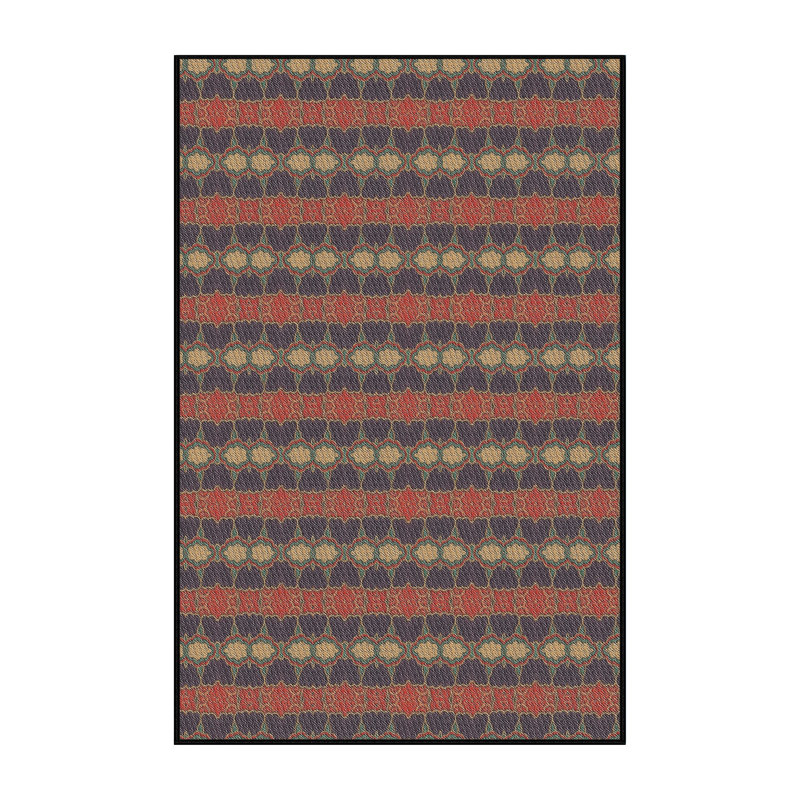 Tapis décoratif abstraite rouge/violet/beige parkwoods, Rectangle 7 pi x 10 pi