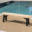 Wood Bench With Graceful Slat Panels And Weather Resistance Gorgeous To Feature