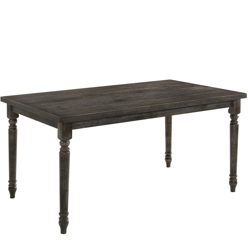 Weathered Gray Finish Dining Table
