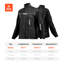 Flame-Resistant Welding Jacket - M Size, Heavy Duty Split Cowhide Leather Sleeve + 9 oz. FR Cotton Body, Heat-Resistant Welding Safety Jacket with Snap Buttons & Pockets, Ideal for Welder Fitter