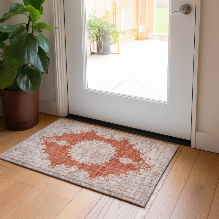 Machine Washable Indoor/Outdoor Chayden ACN1003 Rust