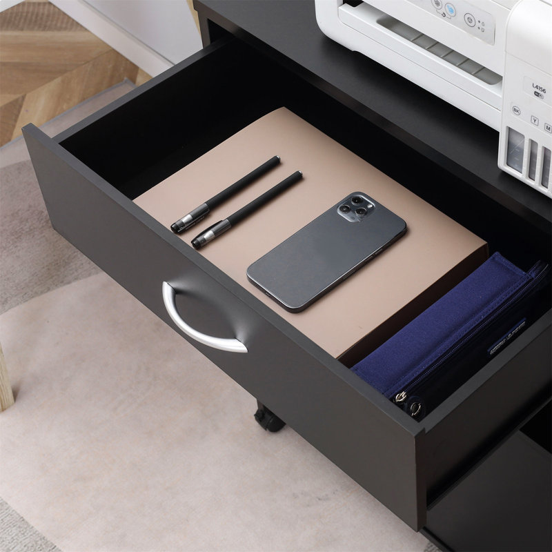 Pacorro 60cm Wide 1 -Drawer File Cabinet, Black