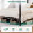 Canopy Bed Frame, Metal Bed Frame With Movable Charging Station, Four-Poster Canopy Bed With Built-In Headboard And Under Bed Storage Space, No Box Spring Needed, Easy Assembly, Black-1712361807