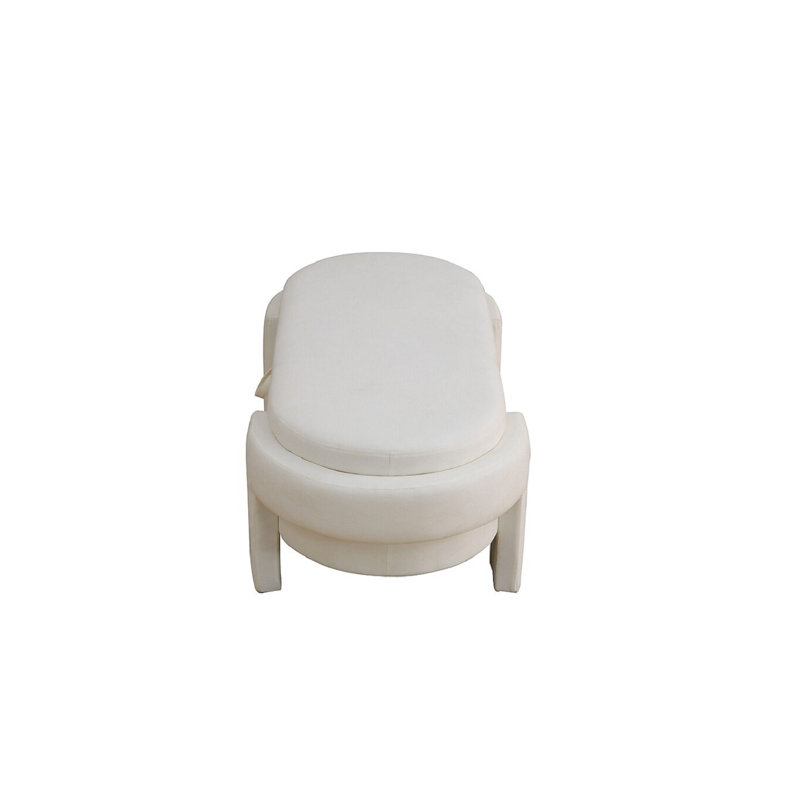 Off-White Calico living room Ottoman