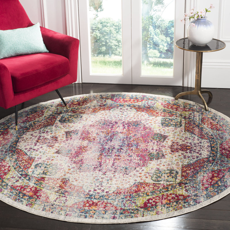 Doucet Performance Oriental Rug, Round 6'7"