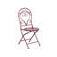 Bistro Set ALBINIA Metal Burgundy-427259877