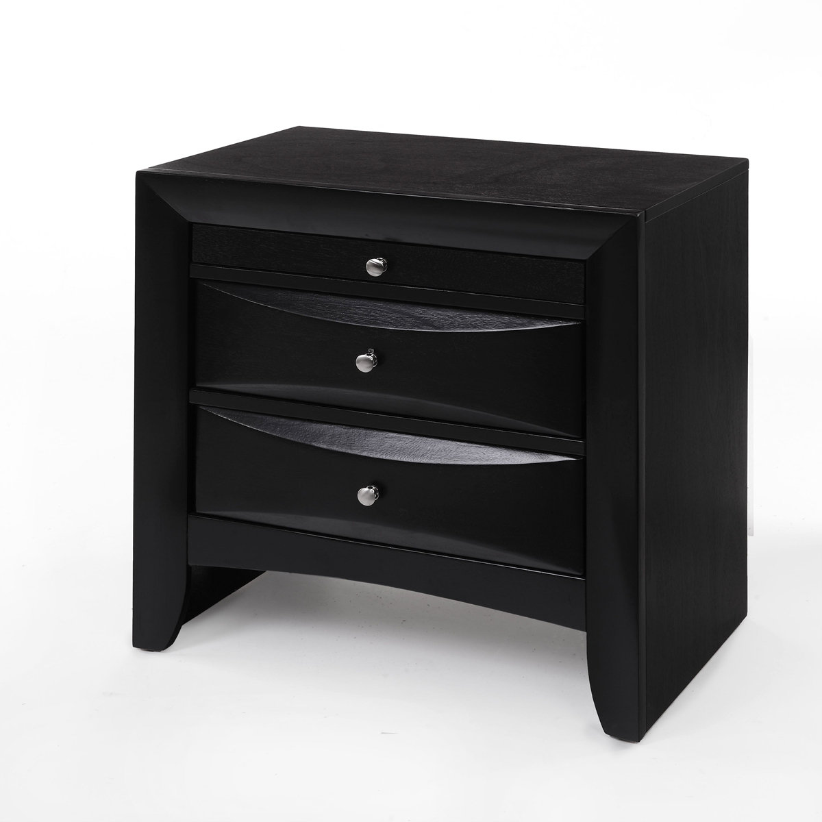 Ireland Nightstand | 2 Drawers | Mahogany Brown Wood main image 0
