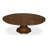Giselle Extendable Oak Round Solid Wood Top with Solid Wood Base Dining Table-108207496