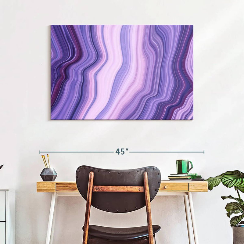 Avery Abstract Purple Layers, 26" H x 39" W