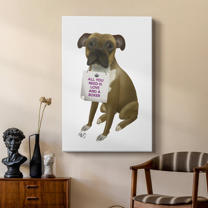 Love and Boxer - galerie sur mesure, H 60 po x l 40 po