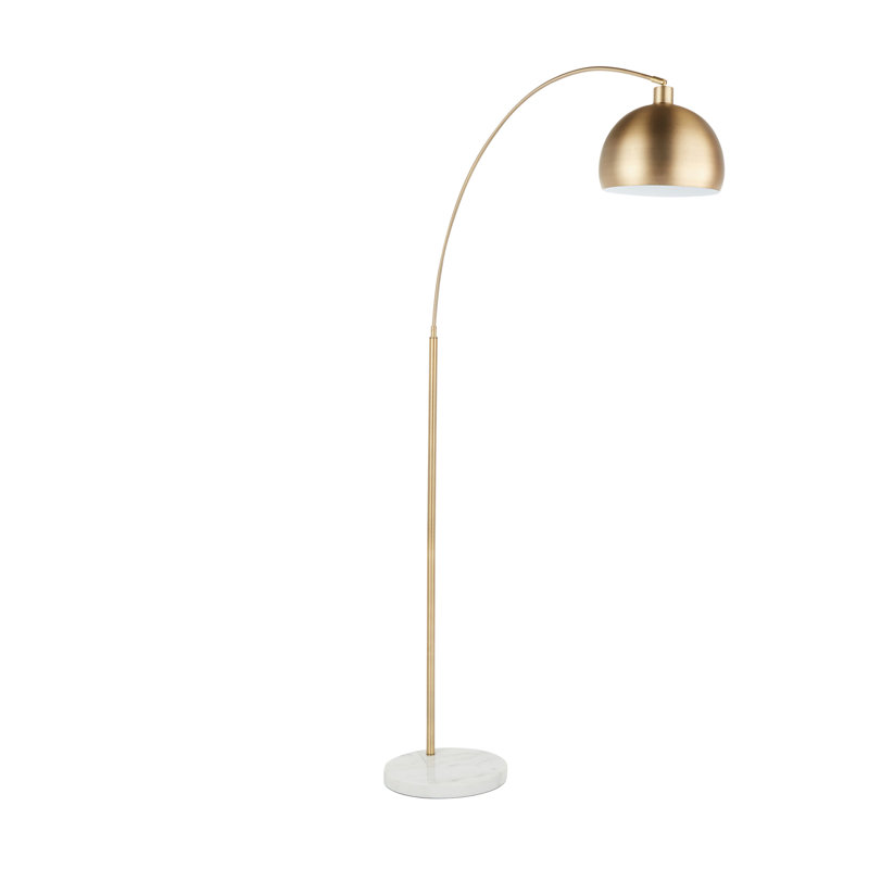 Lampe sur pied March, Marbre blanc /Or