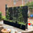 Rohun Galvanized Metal Rectangular Planter with Trellis and Locking Wheels-1499419183-1478089835