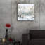 Art mural en verre «Snowy Winter Trees» par Katrina Pete-1081020331