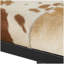 Tabouret en métal Tumin Brown avec base noire
