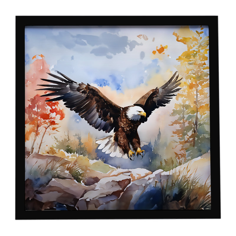 Eagle Framed Metal Print