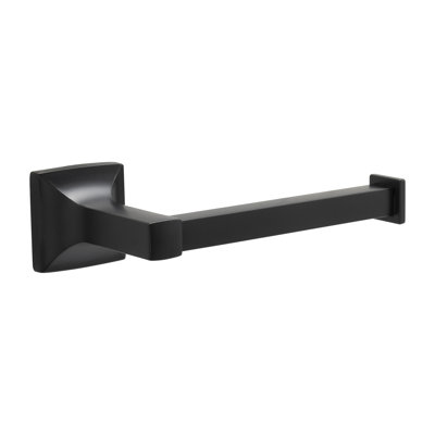 Studio Collection Toilet Paper Holder - 7-5/16 " x 2-1/8 " Matte Black - Transitional Bathroom Accessory