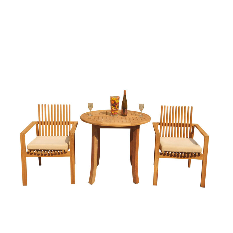 Outdoor 6 - Piece Teak Dining Set