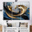 «Evolving Gold Flow» - ensemble d'impressions murales abstraites à encre liquide-1255172282-1255172284