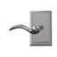 Bravura 909-1 Columbus Dummy Lever on Traditional Rectangular Rose in Satin Nickel - L-135056434-135056429