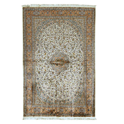 Hand Woven Silk Oriental Area Rug