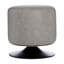 Alison 40cm Wide Faux Leather Round Solid Colour Standard Ottoman-24825575
