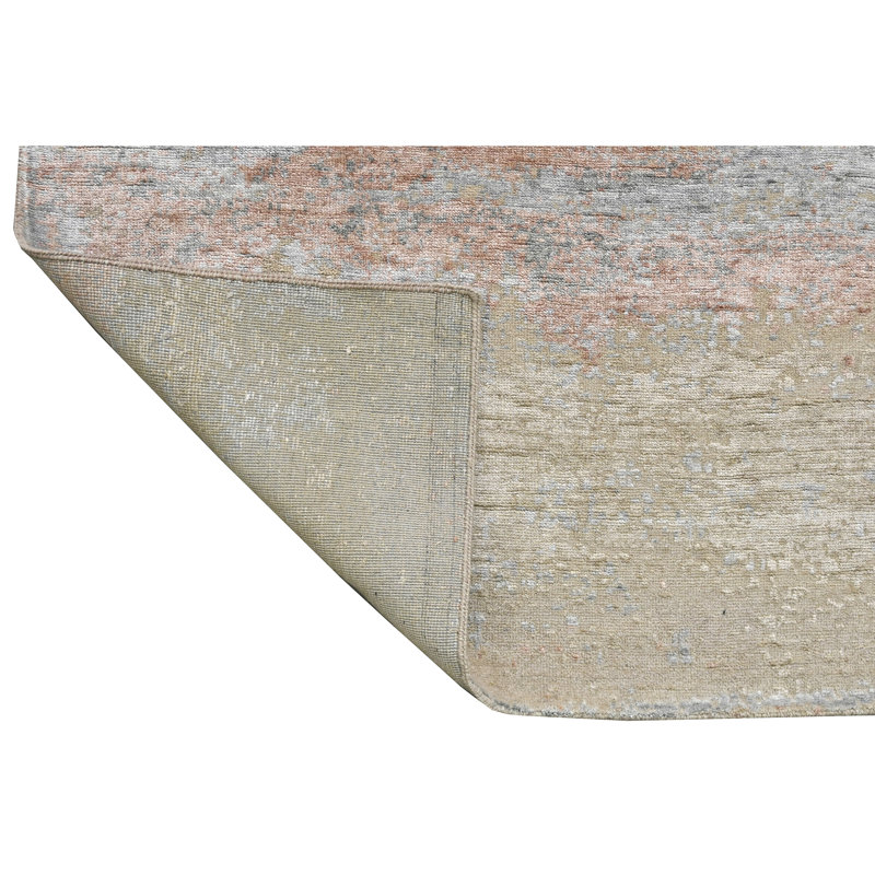 Tapis naturel et gris noué à la main de haute qualité