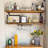 Guththorm 2 Piece Pine Solid Wood Bracket Shelf