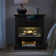 Wadeeah 26.75'' H Transitional Nightstand with Built-In Power Station and LED Light Strip