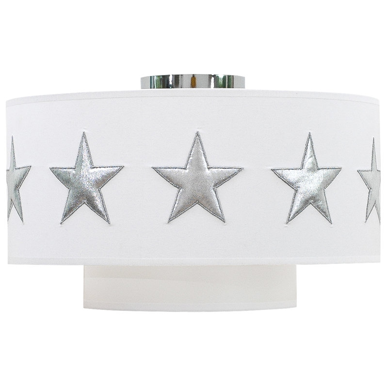 Desrochers Cotton Flush Mount, White