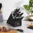 HENCKELS Statement 14-Pc Self-Sharpening Black Knife Block Set, Black