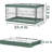 Transparent Stackable Plastic Storage Containers (Set of 1)