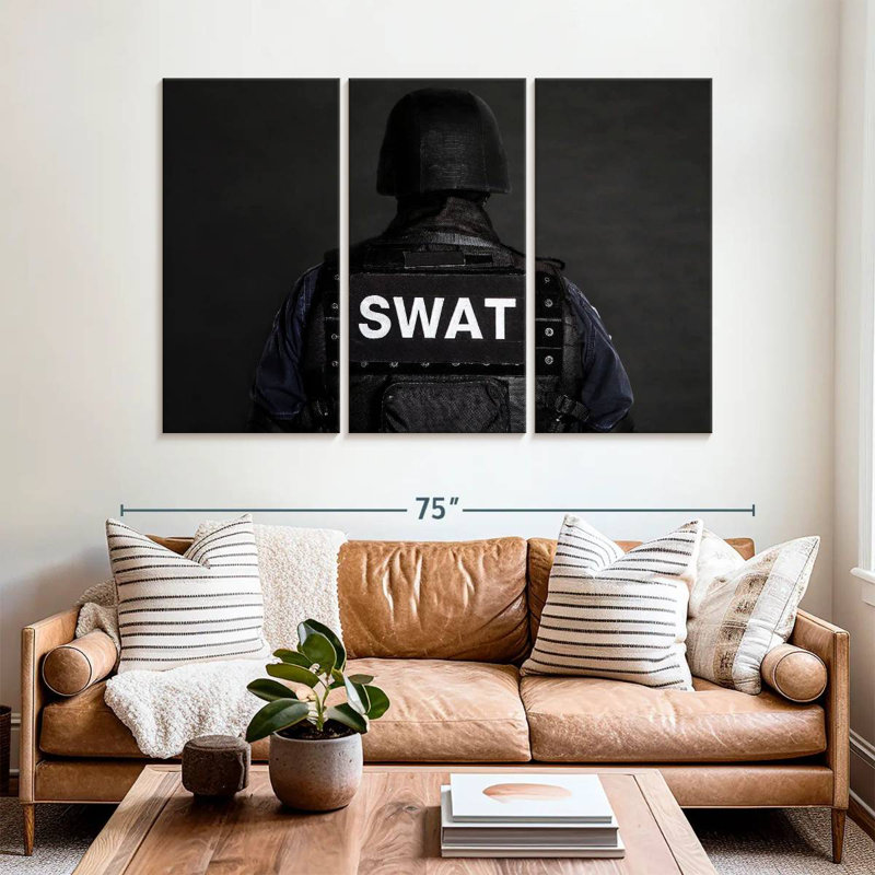 Mait SWAT Policeman, 42" H x 65" W