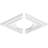 12"W x 8"H x 1"ID x 4 1/4"C x 1"P Diamond Architectural Grade PVC Contemporary Ceiling Medallion-36072888-137837487-137837596