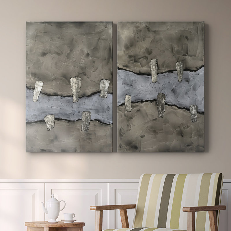 Toile tendue avec galerie I-Premium Stonemasonry - prête à être accrochée